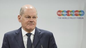 Канцлер Німеччини Олаф Шольц Фото: AP Photo/Markus Schreiber, Pool